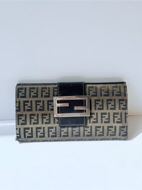 Fendi Zucchino Forever Continental Wallet